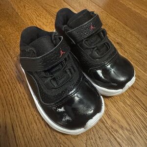 Nike Kids Black and Red Jordan Sneakers
